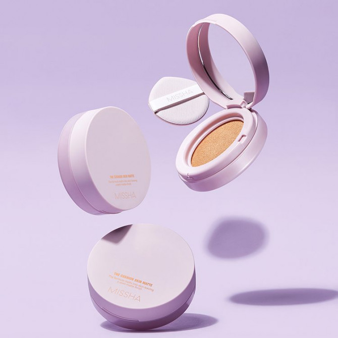 Матуючий кушон #21 MISSHA The Cushion Skin Matte #21 Vanilla 15 г купити в Україні 4