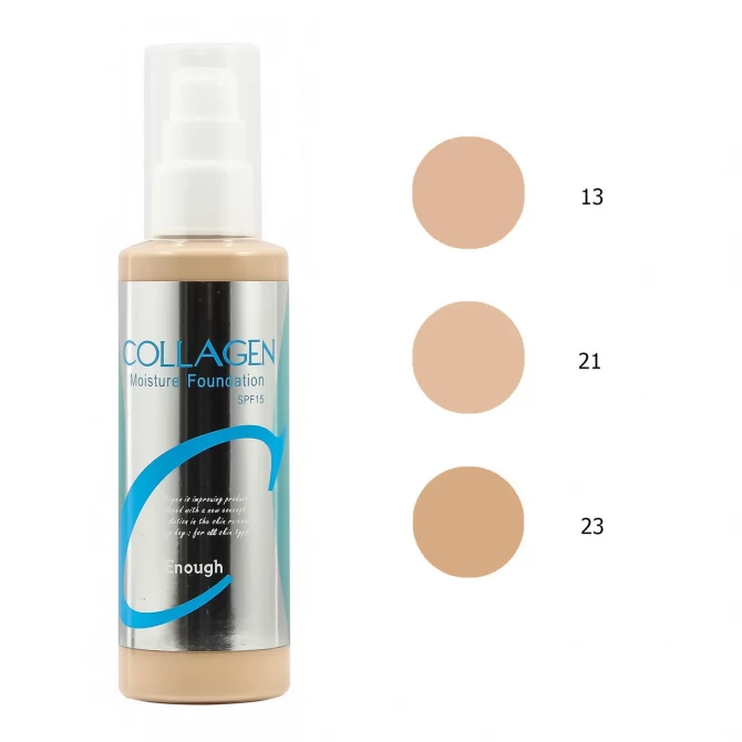 Увлажняющая тональная основа с коллагеном Enough Collagen Moisture Foundation SPF15 №23 100 мл купить в Украине 2