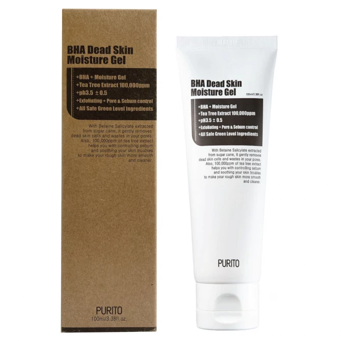 Зволожуючий нічний гель з кислотами Purito BHA Dead Skin Moisture Gel 100 мл купити в Україні 4