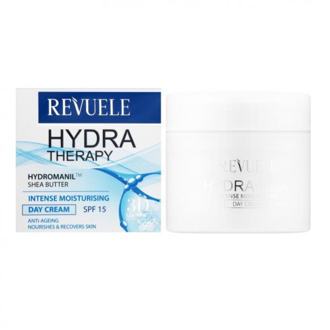 Интенсивно увлажняющий дневной крем для лица Revuele Hydra Therapy Intense Moisturising Day Cream SPF15 50 мл купить в Украине