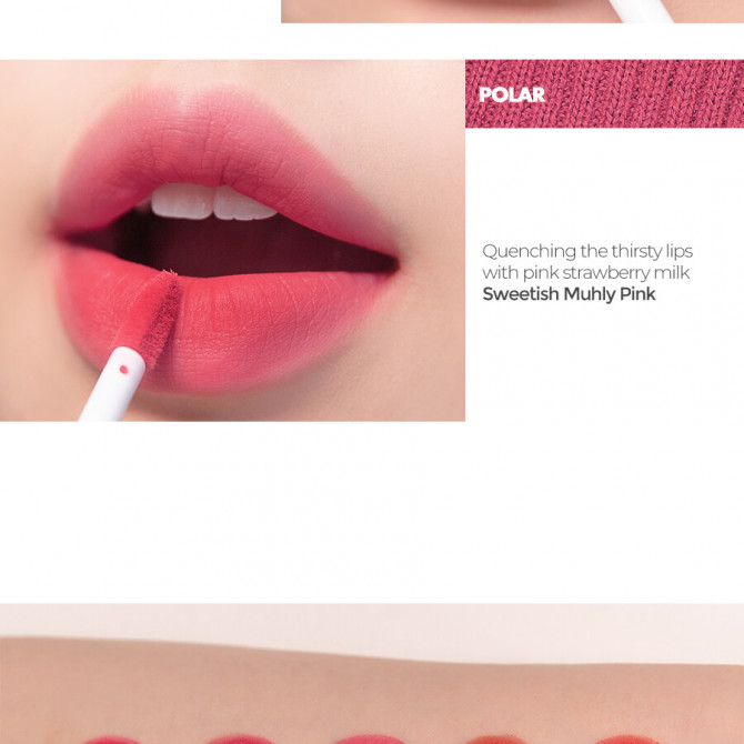 Матовый тинт для губ rom&nd Zero Velvet Tint #08 Icy купить в Украине 2