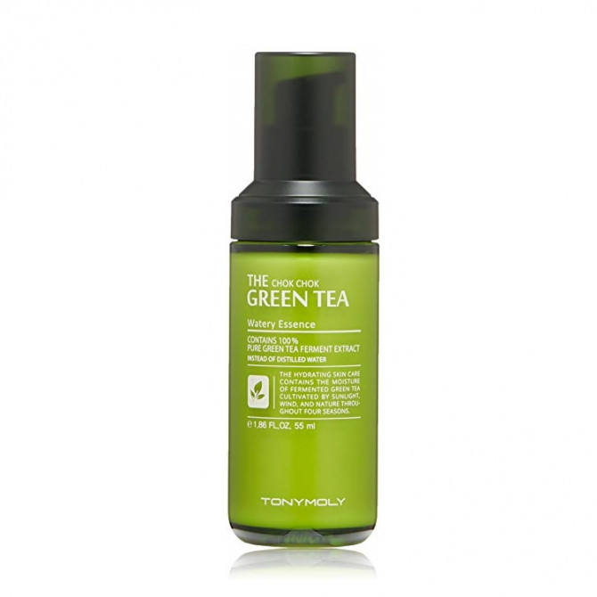Увлажняющая эссенция на основе экстракта зеленого чая, TONYMOLY, The Chok Chok Green Tea Watery Essence, 55 мл купить в Украине Увлажняющая эссенция на основе экстракта зеленого чая, TONYMOLY, The Chok Chok Green Tea Watery Essence, 55 мл купить в Украине