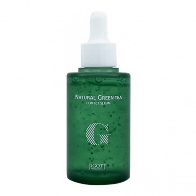 Увлажняющая сыворотка для лица с зеленым чаем JIGOTT Natural Green Tea Perfect Serum 50 мл купить в Украине