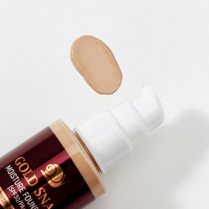 Антивікова тональна основа з муцином равлика Enough Gold Snail Moisture Foundation SPF30/PA++ №23 100 мл купити в Україні 2