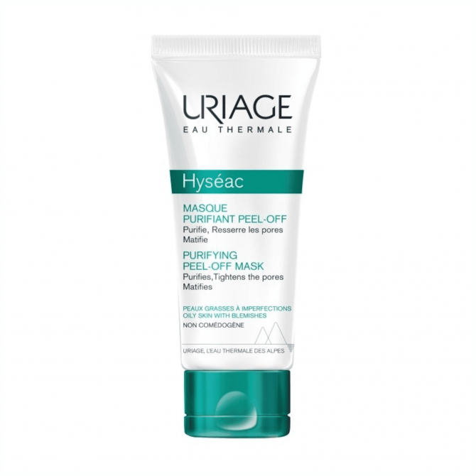 Очищувальна маска-плівка для жирної та комбінованої шкіри URIAGE Hyséac Gentle Peel Off Mask 50 мл купити в Україні