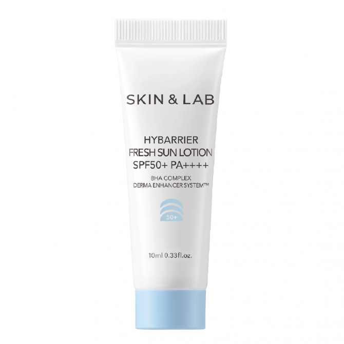 Увлажняющий солнцезащитный лосьон с гиалуроновой кислотой SKIN&LAB Hybarrier Fresh Sun Lotion 10 мл купить в Украине
