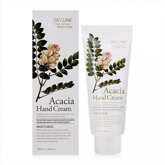Увлажняющий крем для рук с экстрактом акации, 3W CLINIC, Acacia Hand Cream, 100 мл купить в Украине Увлажняющий крем для рук с экстрактом акации, 3W CLINIC, Acacia Hand Cream, 100 мл купить в Украине