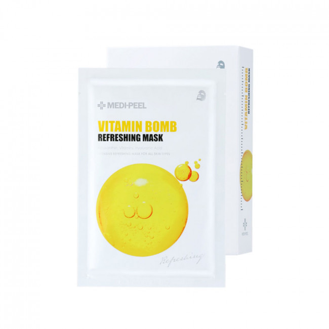Тонізуюча тканинна маска з ніацинамідом MEDI-PEEL Vitamin Bomb Refreshing Mask купити в Україні