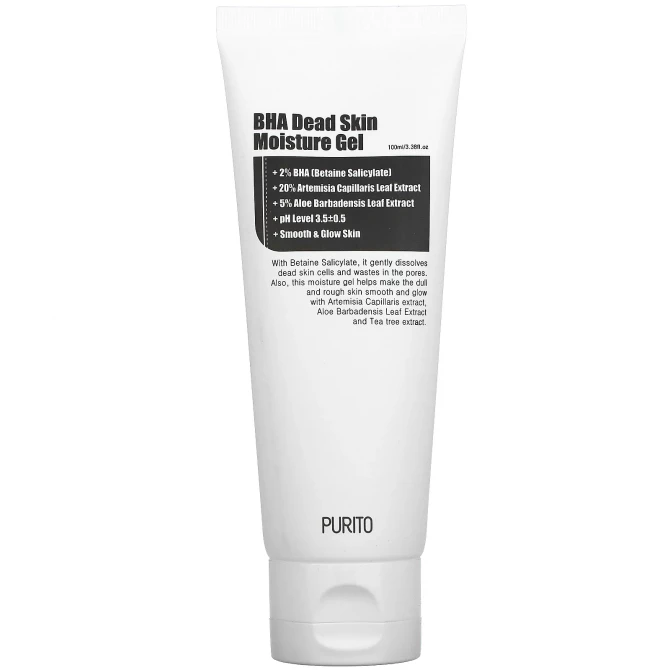 Зволожуючий нічний гель з кислотами Purito BHA Dead Skin Moisture Gel 100 мл купити в Україні