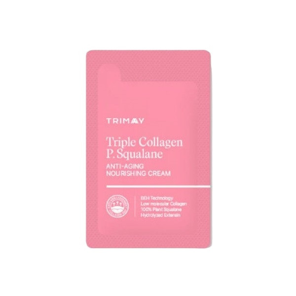 Питательный крем с коллагеном и скваланом Trimay Triple Collagen P.Squalane Anti-Aging Nourishing Cream 1 мл (пробник) купить в Украине