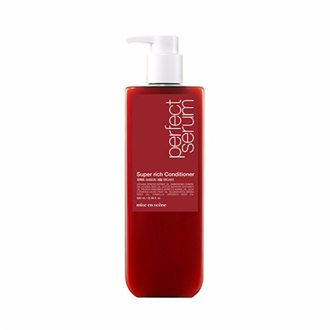 Восстанавливающий кондиционер для тусклых и окрашенных волос MISEENSCENE Perfect Serum Rinse Super Rich 680 мл купить в Украине