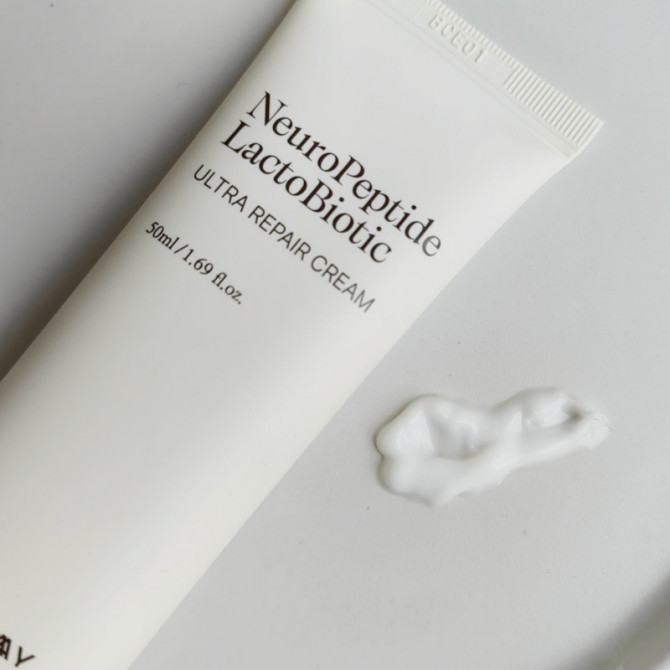 Восстанавливающий крем с нейропептидами и керамидами Trimay NeuroPeptide LactoBiotic Ultra Repair Cream 50 мл купить в Украине 3