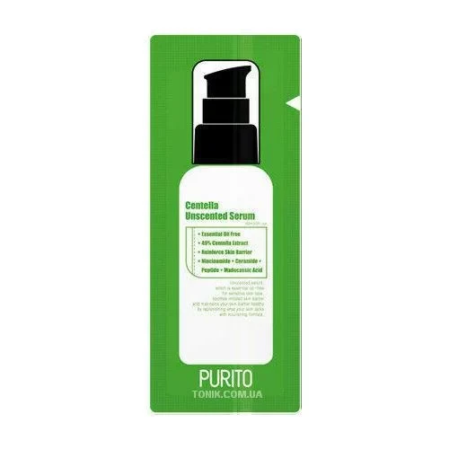 Восстанавливающая сыворотка с центеллой, без запаха, Purito, Centella Unscented Serum, 1 мл (пробник) купить в Украине Восстанавливающая сыворотка с центеллой, без запаха, Purito, Centella Unscented Serum, 1 мл (пробник) купить в Украине