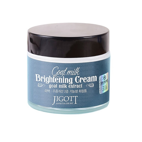 Крем що освітлює з козячим молоком JIGOTT Goat Milk Brightening Cream 70 мл купити в Україні