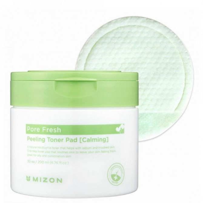 Успокаивающие пилинг-диски MIZON Pore Fresh Peeling Toner Pad (Calming) 30 шт купить в Украине