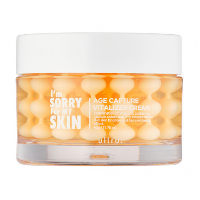 Освітлюючий капсульний крем з ніацинамідом I'm Sorry for My Skin Age Capture Vitalizer Cream 50 г купити в Україні