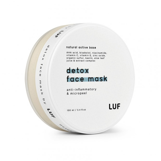 Детокс-маска що відлущує для обличчя з білою глиною LUF Detox Face Mask Anti-Inflammatory & Micropeel 100 мл купити в Україні