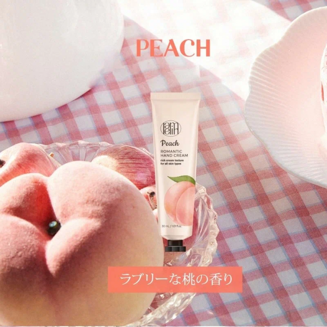 Крем для рук с персиком Lamelin Romantic Hand Cream Peach 30 мл купить в Украине 2