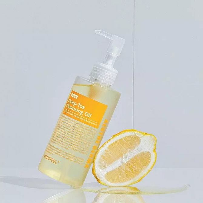 Гідрофільна олія з вітамінами та антиоксидантами MEDI-PEEL Vegan Vitamin Deep-Tox Cleansing Oil 200 мл купити в Україні 3