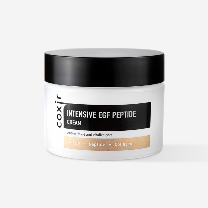 Антивозрастной крем с эпидермальным фактором роста и пептидами Coxir Intensive EGF Peptide Cream 50 мл купить в Украине 3
