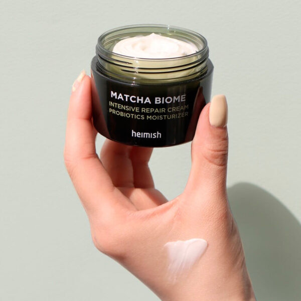 Увлажняющий восстанавливающий веганский крем с пробиотиками Heimish Matcha Biome Intensive Repair Cream 5 мл купить в Украине 3