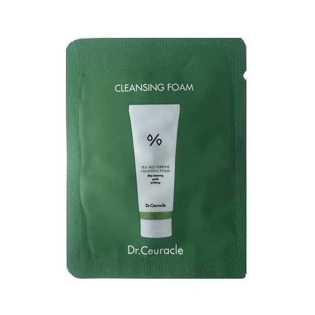 Гель-пінка для чутливої ​​шкіри з екстрактом чайного дерева Dr. Ceuracle Tea Tree Purifine Cleansing Foam 2 мл купити в Україні