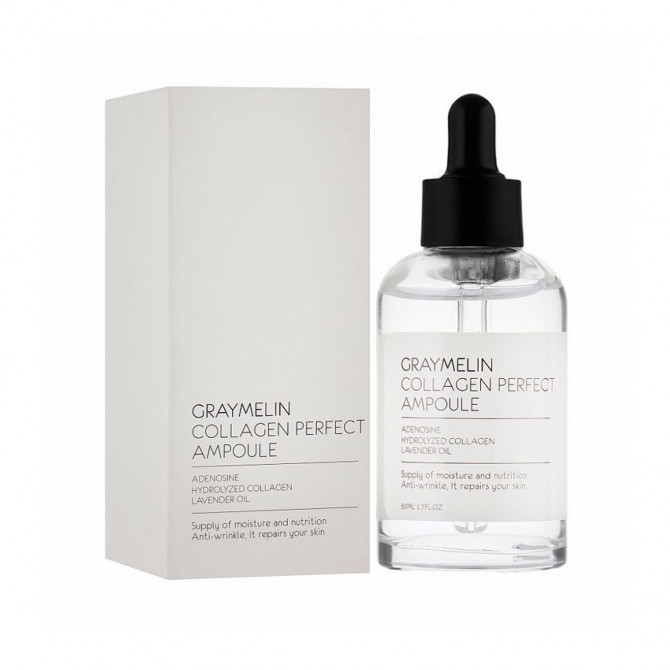 Інтенсивно зволожуюча колагенова сироватка для обличчя Graymelin Collagen Perfect Ampoule 50 мл купити в Україні