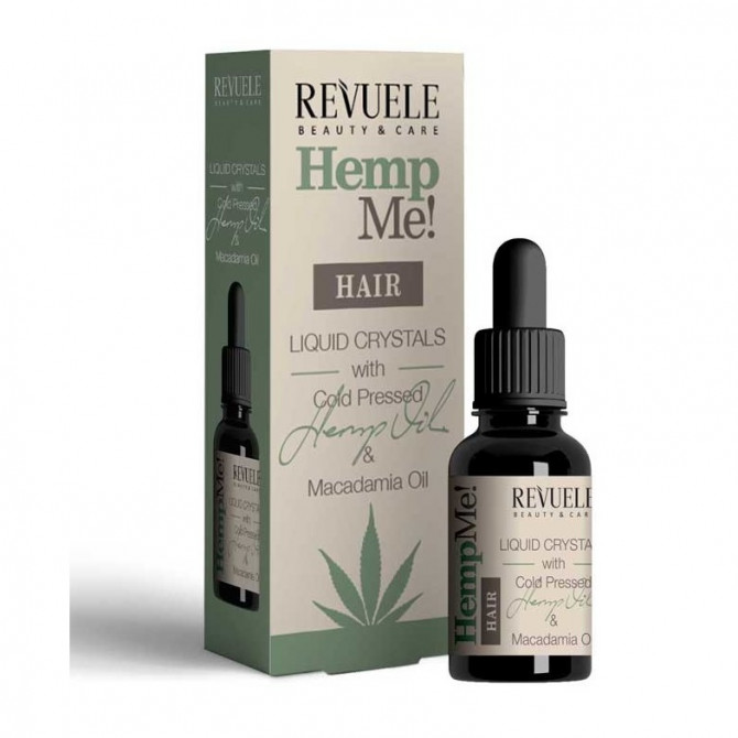Сыворотка для волос с маслом семян конопли для поврежденных волос Revuele Hemp Me! Hair Liquid Crystals 30 мл купить в Украине