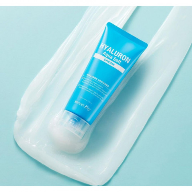 Інтенсивно зволожуючий крем з гіалуроновою кислотою Secret Key Hyaluron Aqua Soft Cream 150 мл купити в Україні 2