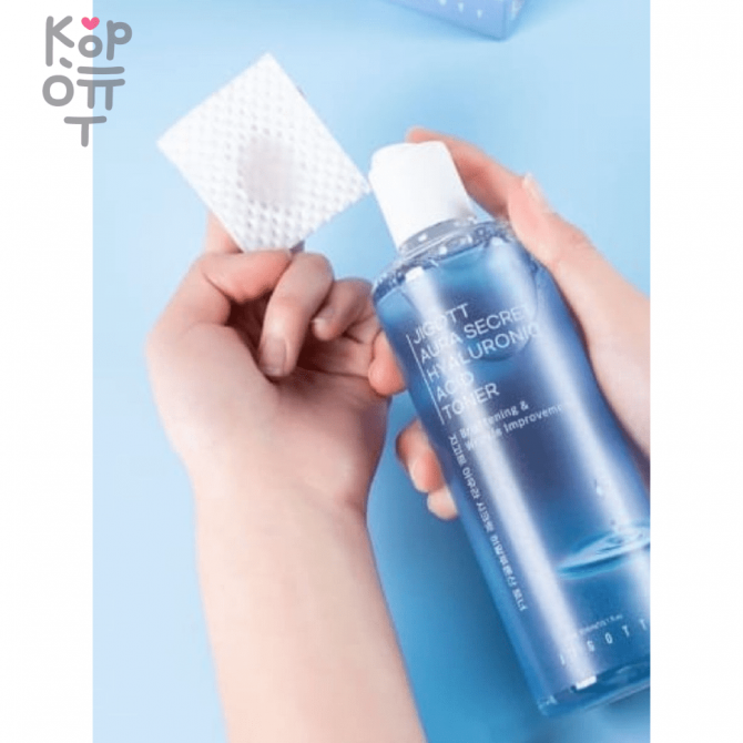Увлажняющий тонер для лица с гиалуроновой кислотой JIGOTT Aura Secret Hyaluronic Acid Toner 300 мл купить в Украине 2