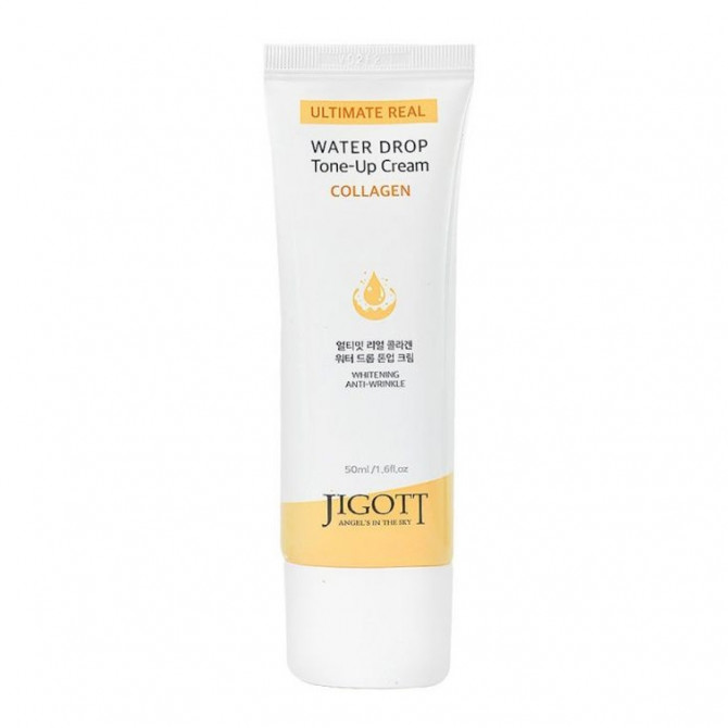 Зволожуючий крем для обличчя з колагеном JIGOTT Ultimate Real Collagen Water Drop Tone Up Cream 50 мл купити в Україні 2
