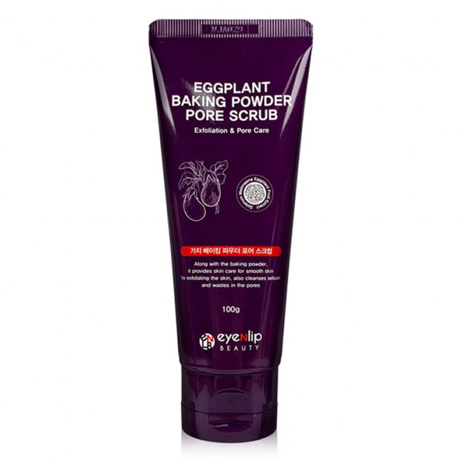 Скраб для лица с экстрактом баклажана, EYENLIP, Eggplant Baking Powder Pore Scrub, 100 г купить в Украине Скраб для лица с экстрактом баклажана, EYENLIP, Eggplant Baking Powder Pore Scrub, 100 г купить в Украине