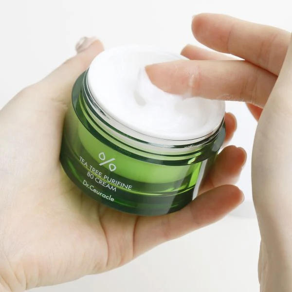 Увлажняющий крем для лица с экстрактом чайного дерева Dr. Ceuracle Tea Tree Purifine 80 Cream 2 мл купить в Украине 2