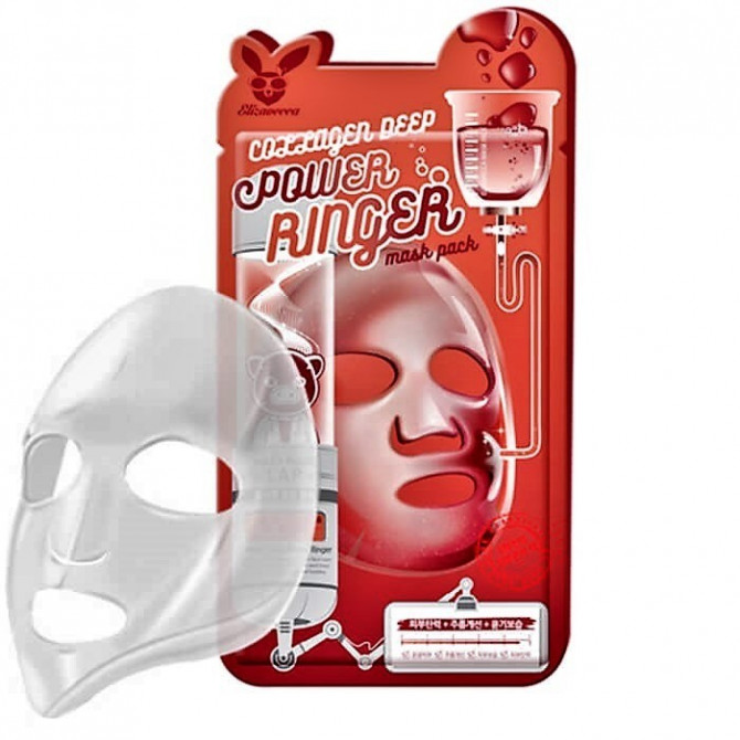 Тканевая маска для лица с коллагеном омолаживающая Elizavecca Collagen Deep Power Ringer Mask (СРОК ДО 20.03.2026) купить в Украине