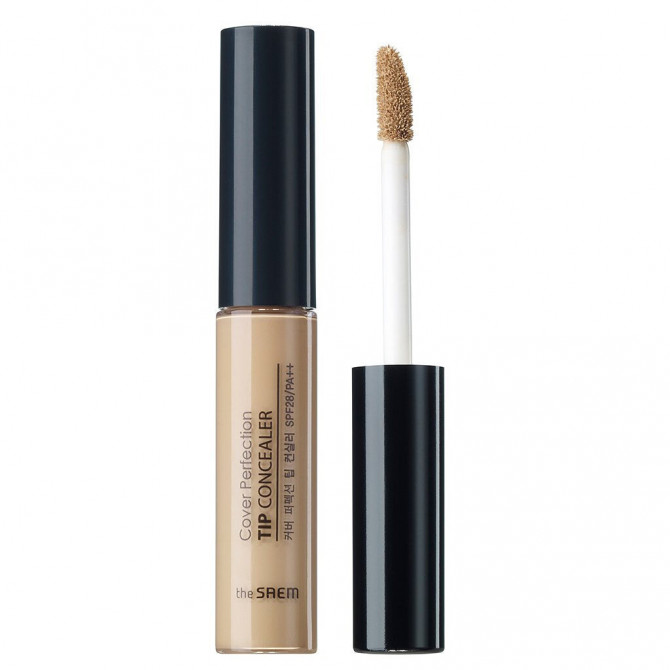 Стойкий консилер, THE SAEM, Cover Perfection Tip Concealer, #02 Rich Beige, 6,5 г купить в Украине Стойкий консилер, THE SAEM, Cover Perfection Tip Concealer, #02 Rich Beige, 6,5 г купить в Украине