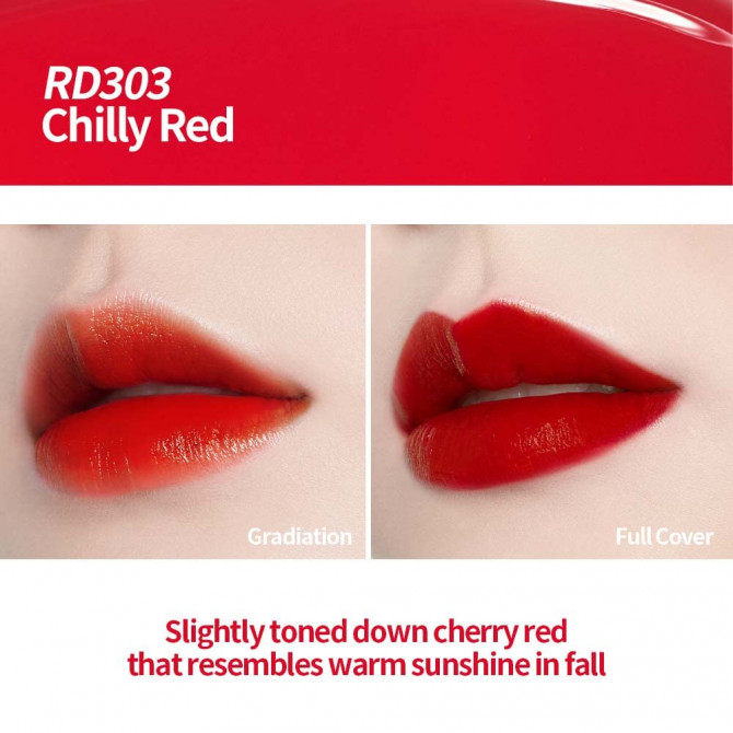 Тінт-гель для губ ETUDE HOUSE Dear Darling Water Gel Tint # RD303 Chilly Red купити в Україні 2