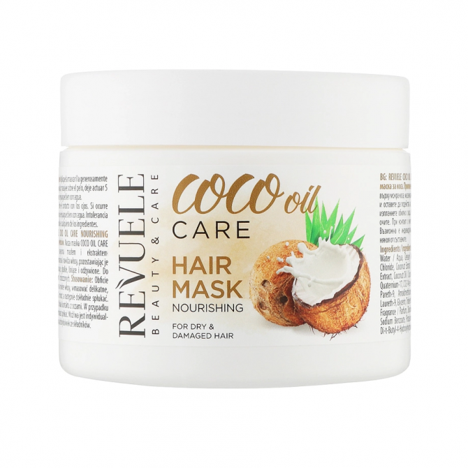 Питательная маска для волос с кокосовым маслом Revuele Coco Oil Care Nourishing Mask 300 мл купить в Украине