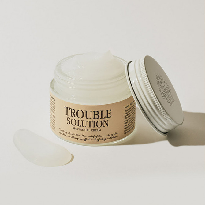 Лікувальний заспокійливий гель-крем для проблемної шкіри Graymelin Trouble Solution Special Skin Cream 50 г купити в Україні 2