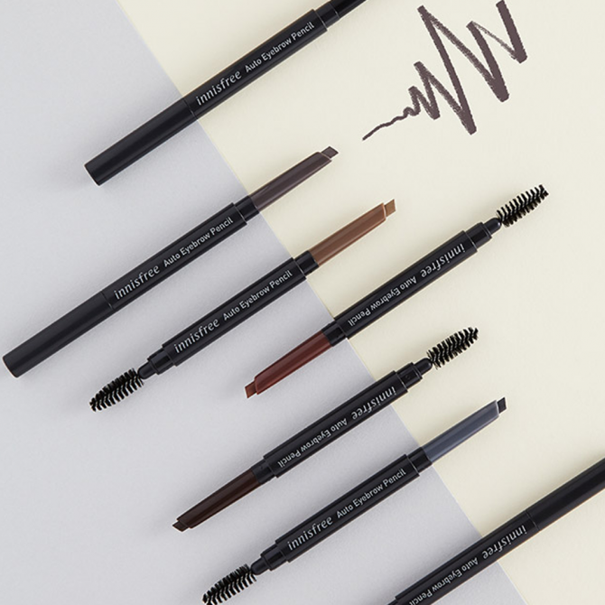 Олівець для брів світло-коричневий Innisfree Auto Eyebrow Pencil # 7 Honey Brown купити в Україні 2