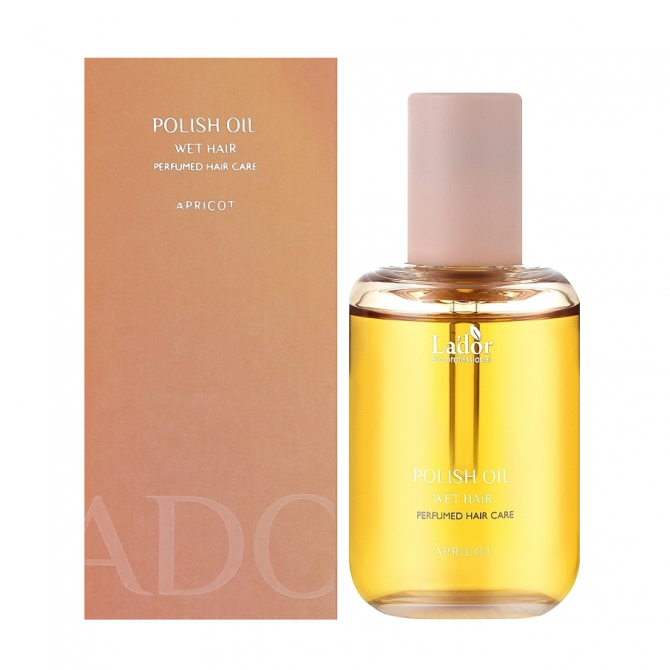Парфюмированное масло для волос с ароматом абрикоса Lador Polish Oil Apricot 80 мл купить в Украине