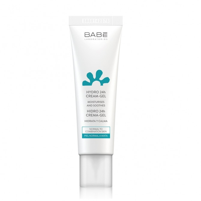 Зволожуючий крем-гель для обличчя Babe Laboratorios Hydro 24h Cream-Gel Moisturises Soothes 50 мл купити в Україні