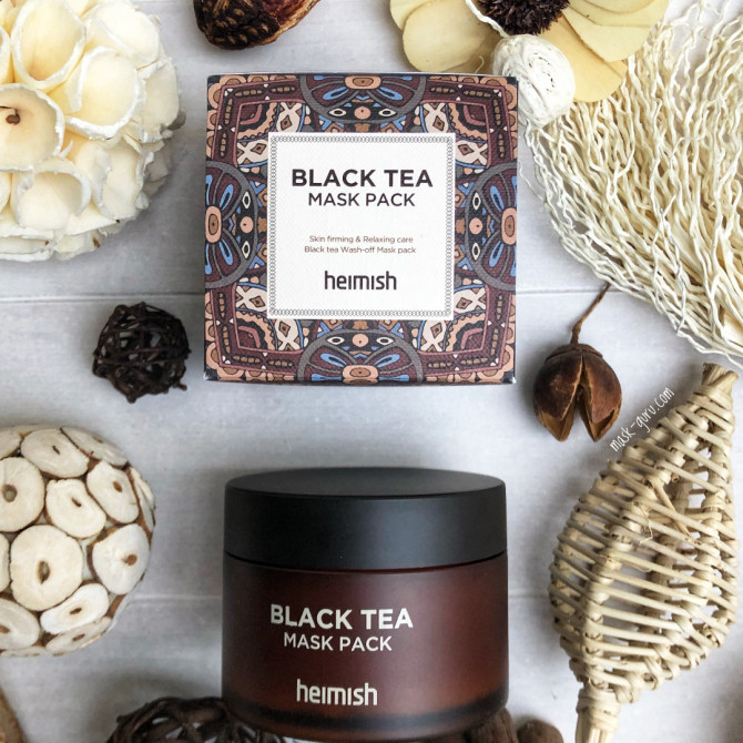 Заспокійлива маска з екстрактом чорного чаю Heimish Black Tea Mask Pack 110 мл купити в Україні 2