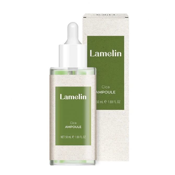 Заспокійлива сироватка з центелою Lamelin Cica Ampoule 50 мл купити в Україні 3