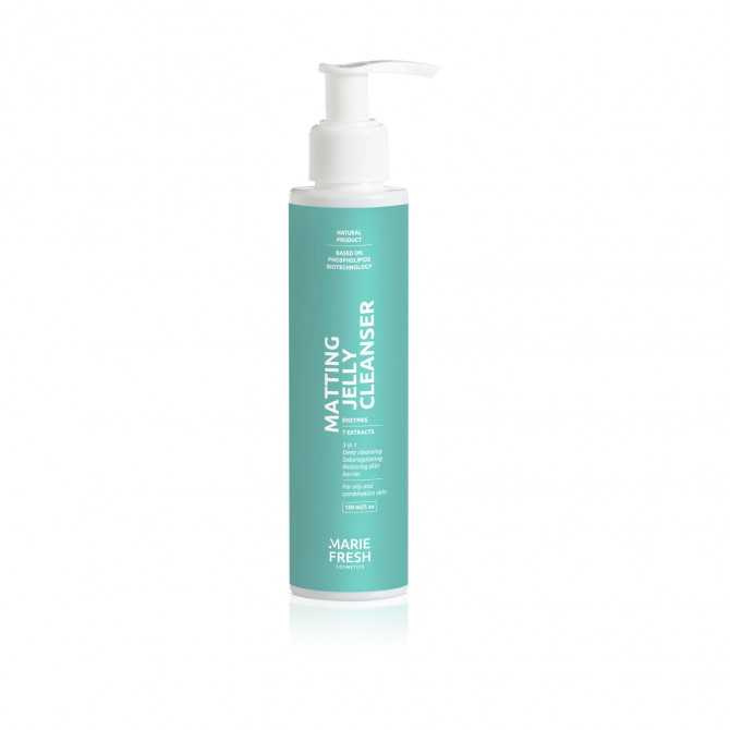 Матуючий гель для вмивання для жирної та комбінованої шкіри Marie Fresh Cosmetics Matting Jelly Cleanser 150 мл купити в Україні