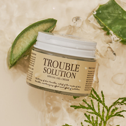 Лікувальний заспокійливий гель-крем для проблемної шкіри Graymelin Trouble Solution Special Skin Cream 50 г купити в Україні 4