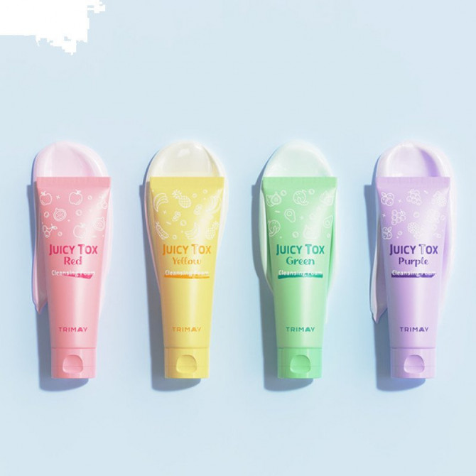 Зволожуюча пінка з авокадо TRIMAY Juicy Tox Green Cleansing Foam 120 мл купити в Україні 5