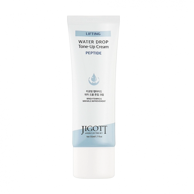 Зволожуючий крем для обличчя з пептидами JIGOTT Lifting Peptide Water Drop Tone Up Cream 50 мл купити в Україні 2