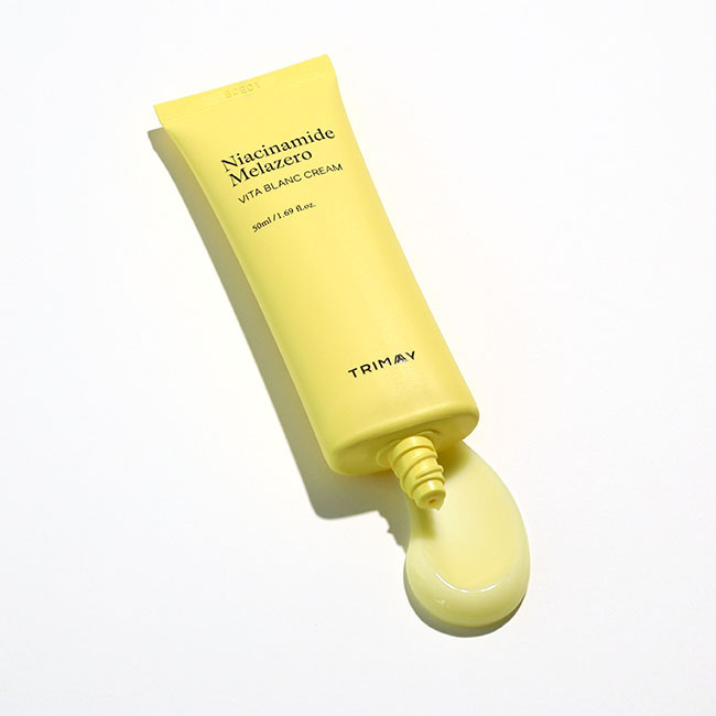 Крем що освітлює з ніацинамідом і вітамінним комплексом Trimay Niacinamide Melazero Vita Blanc Cream 1 мл (пробник) купити в Україні 2