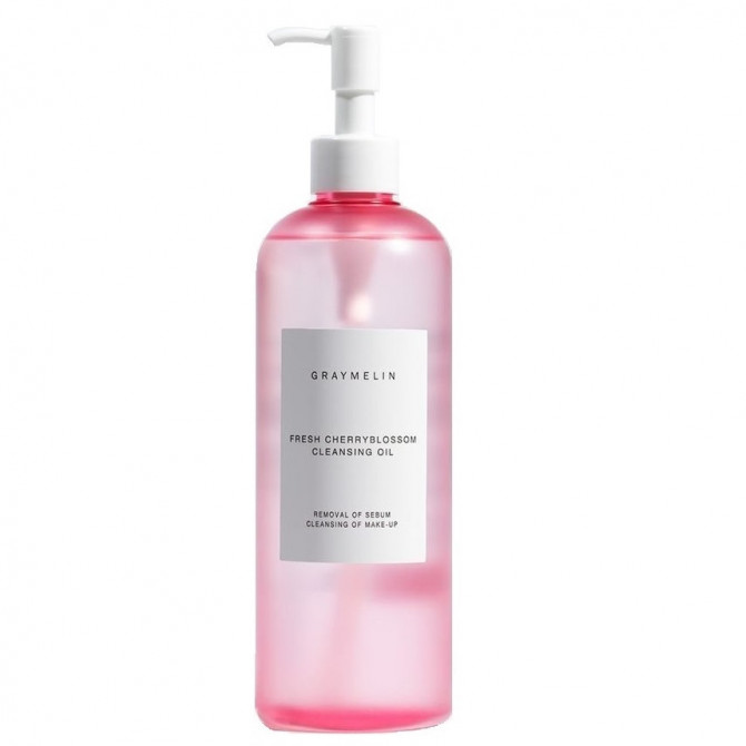 Глибокоочисна гідрофільна олія з екстрактом квітів вишні Graymelin Fresh Cherry Blossom Cleansing Oil 400 мл купити в Україні