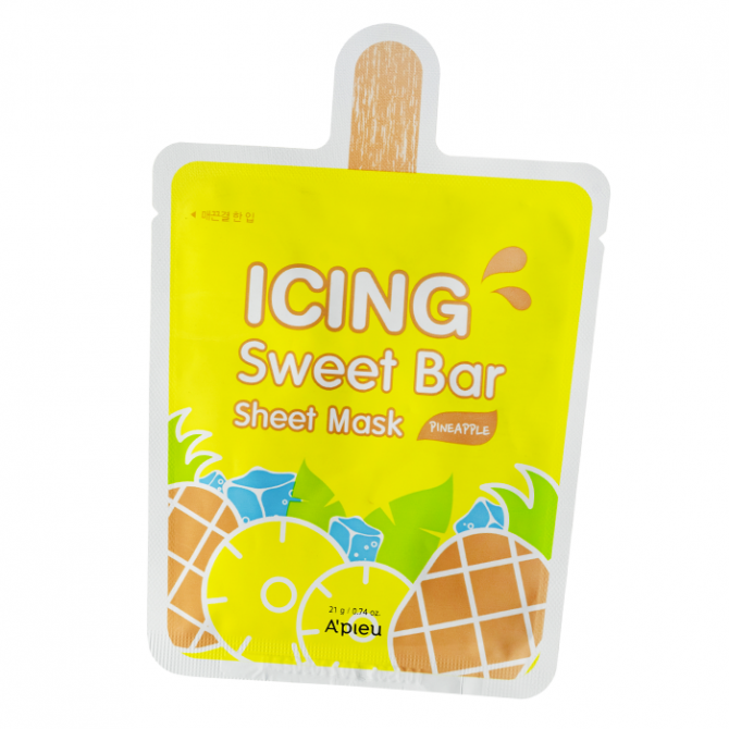 Увлажняющая тканевая маска с экстрактом ананаса, A'PIEU, Icing Sweet Bar Sheet Mask, Pineapple купить в Украине Увлажняющая тканевая маска с экстрактом ананаса, A'PIEU, Icing Sweet Bar Sheet Mask, Pineapple купить в Украине